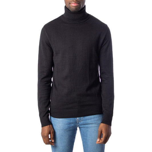 Jack Jones Black Cotton Sweater Jack Jones Dark Slate Gray