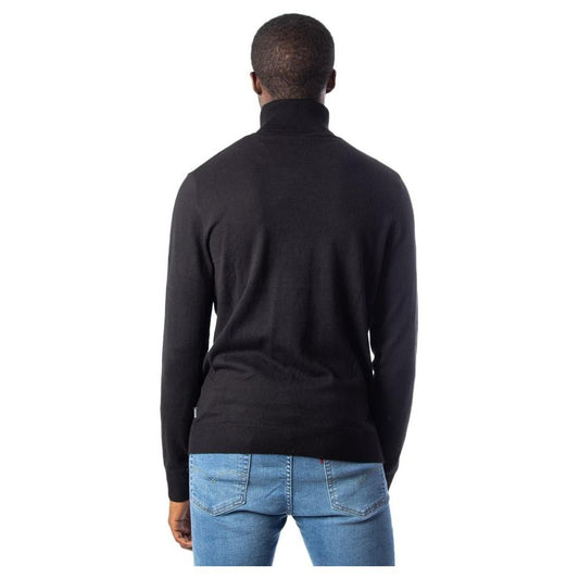 Jack Jones Black Cotton Sweater Jack Jones Dark Slate Gray