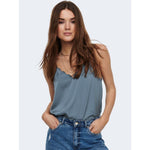 Only Blue Polyester Tank Top ON-7113600010-IT36|XXS