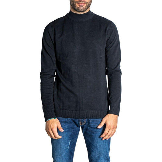 Jack Jones Black Cotton T-Shirt Jack Jones Dark Slate Gray