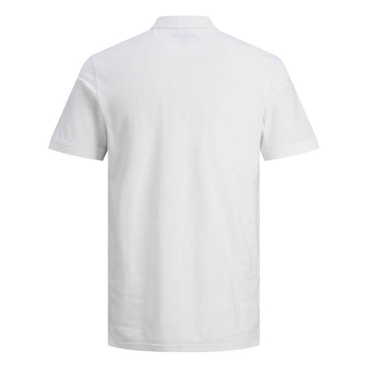 Jack Jones White Cotton Polo Shirt Jack Jones Light Gray