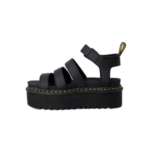 Dr. Martens Black Leather Flat Shoe Dr. Martens Black