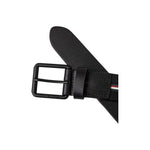 Tommy Hilfiger Black Leather Belt TO-15663300009-100 CM / 40 INCHES