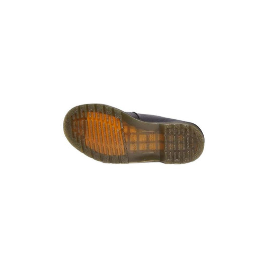 Dr. Martens Black Leather Flat Shoe Dr. Martens Dark Olive Green