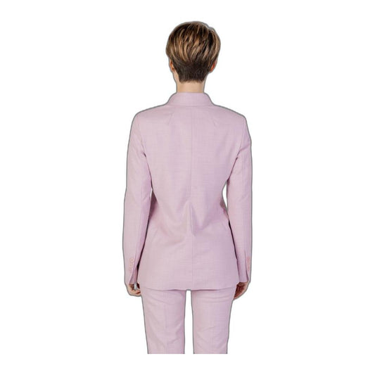 Sandro Ferrone Multicolor Viscose Suits & Blazer Sandro Ferrone Gray