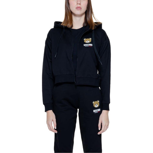 Moschino Black Cotton Sweater Moschino Black