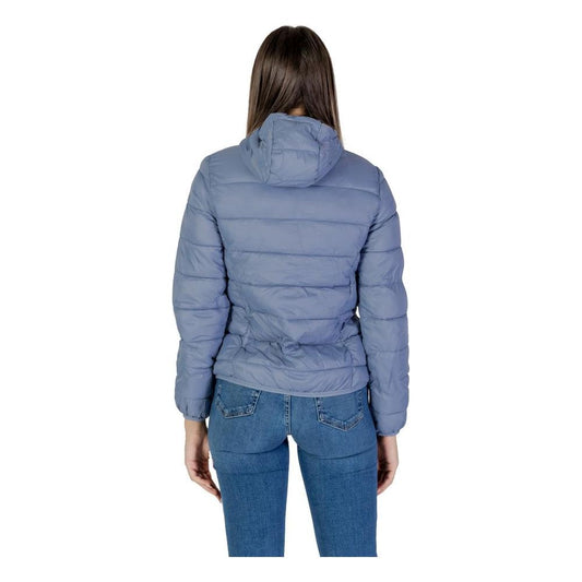 B.Young Blue Nylon Jackets & Coat B.Young Slate Gray
