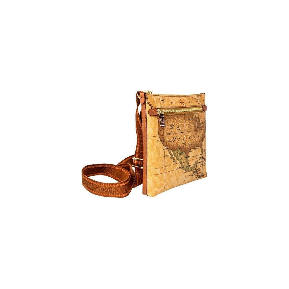 Front view with bag zipped and handles upright.