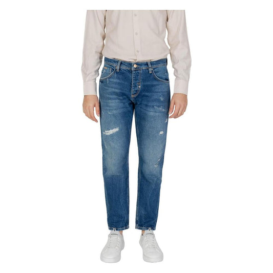 Antony Morato Blue Cotton Jeans & Pant Antony Morato Light Gray