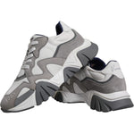 Versace Grey Leather Neoprene Chunky Low Top Squalo Sneakers Shoes MV6390-43