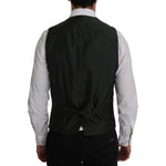 Dolce & Gabbana Black STAFF Cotton Striped Vest SIG60344-2