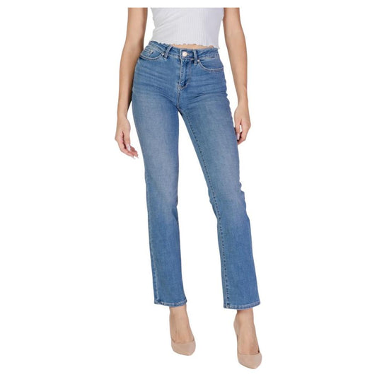Vero Moda Light Blue Cotton Jeans & Pant Vero Moda Slate Gray