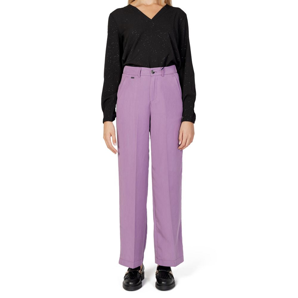 Street One Purple Lyocell Pant ST-13004602611-W40 | L30