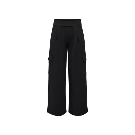 Jacqueline De Yong Black Polyester Jeans & Pant Jacqueline De Yong Black