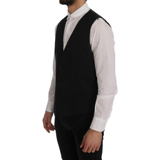 Dolce & Gabbana Black STAFF Cotton Vest SIG60362-2