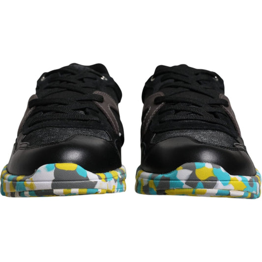 Dolce & Gabbana Black Polyester Low Top Men Sneakers Shoes Dolce & Gabbana Black