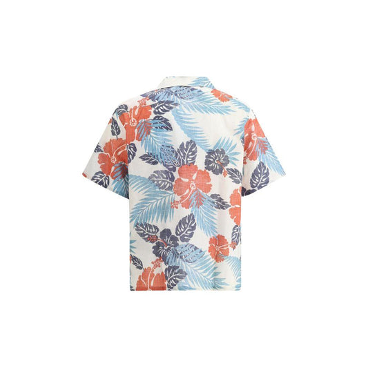 Prada Batista Ibiscus Shirt Prada Light Gray