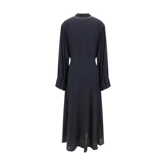 Valentino Toile Iconographe Chemisier Dress Valentino Dark Slate Gray