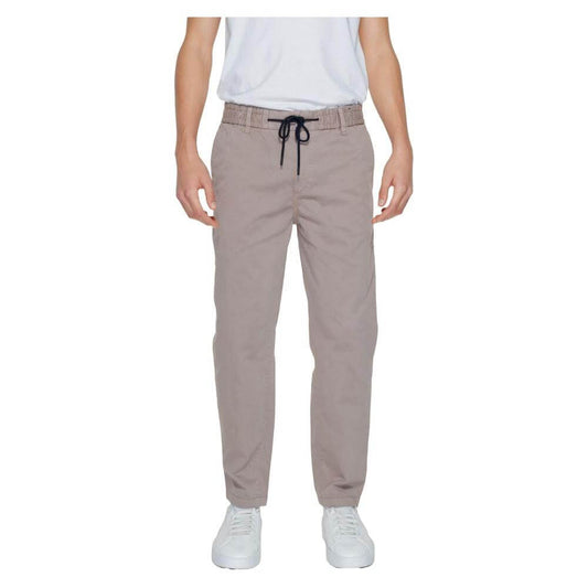 Hugo Boss Brown Cotton Jeans & Pant Hugo Boss Rosy Brown