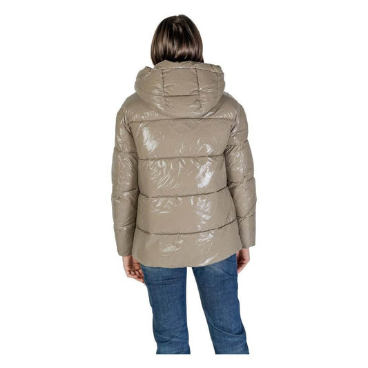 Blauer Beige Polyamide Jackets & Coat Blauer Rosy Brown