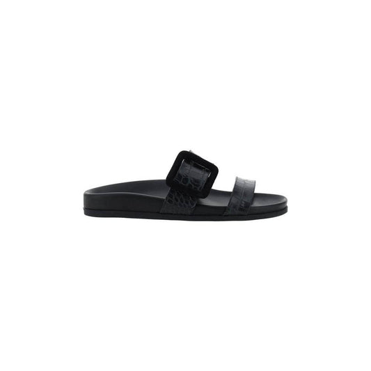 Manolo Blahnik Mayfu Sandals Manolo Blahnik Dark Slate Gray