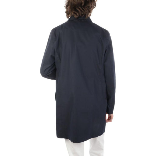 Aquascutum Blue Cotton Jacket Aquascutum Dark Slate Gray