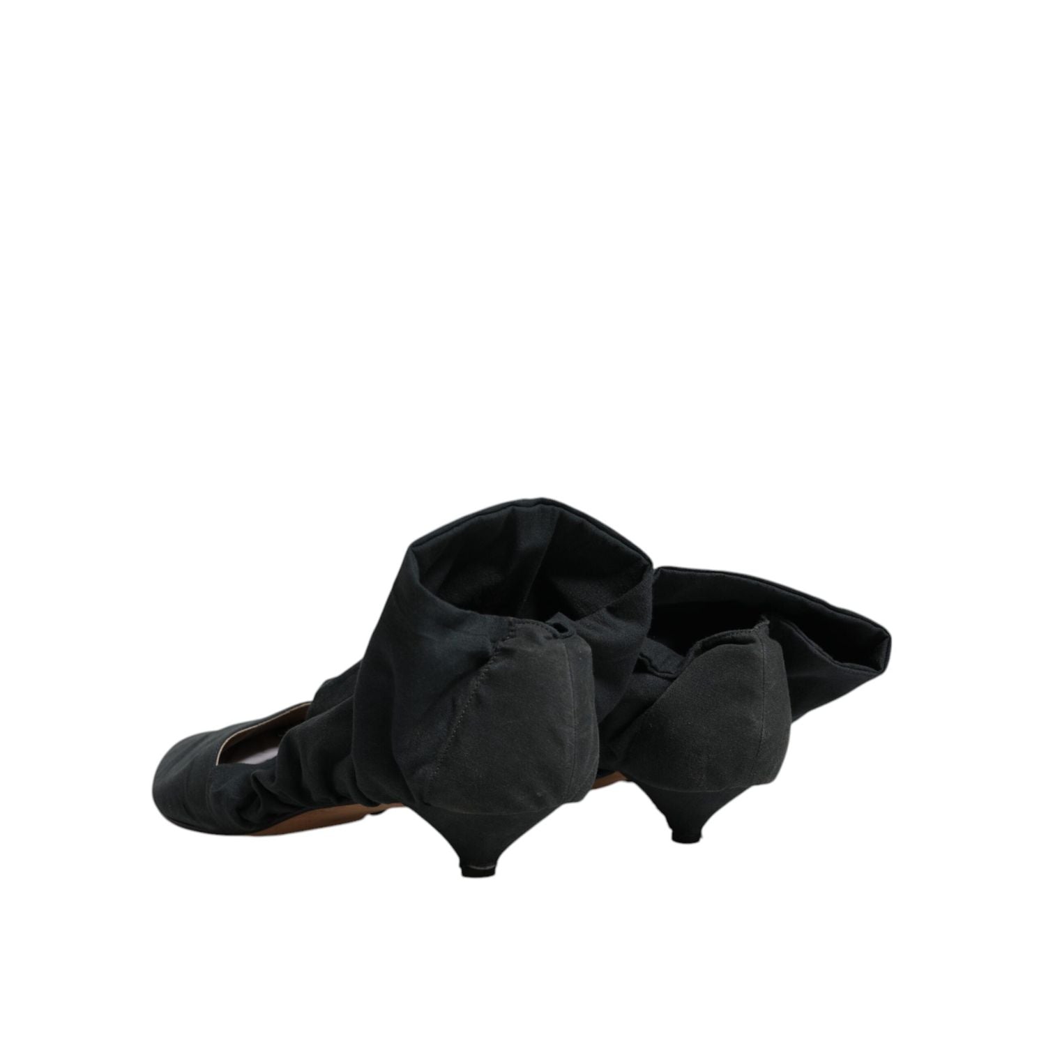 Dolce & Gabbana Green Cotton Sock Style Ankle Boots Shoes