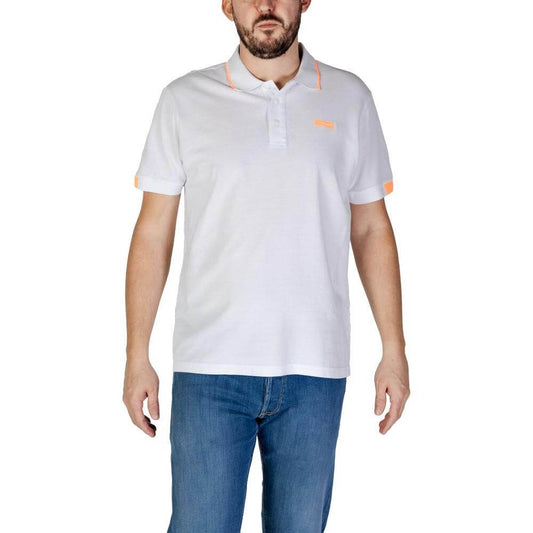 Refrigiwear White Cotton Polo Shirt
