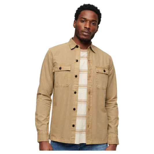 Superdry Beige Cotton Shirt
