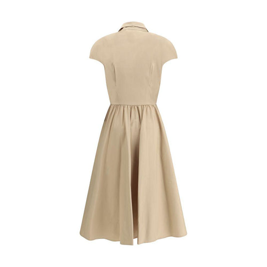 Ermanno Scervino Chemisier Dress Ermanno Scervino Tan