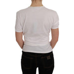 Dolce & Gabbana White Cotton Silk T-Shirt SIG50480-2