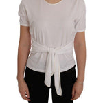 Dolce & Gabbana White Cotton Silk T-Shirt SIG50480-2