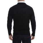 Costume National Elegant Black Merino Wool Cardigan Costume National Black