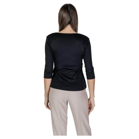 Street One Black Cotton Tops & T-Shirt