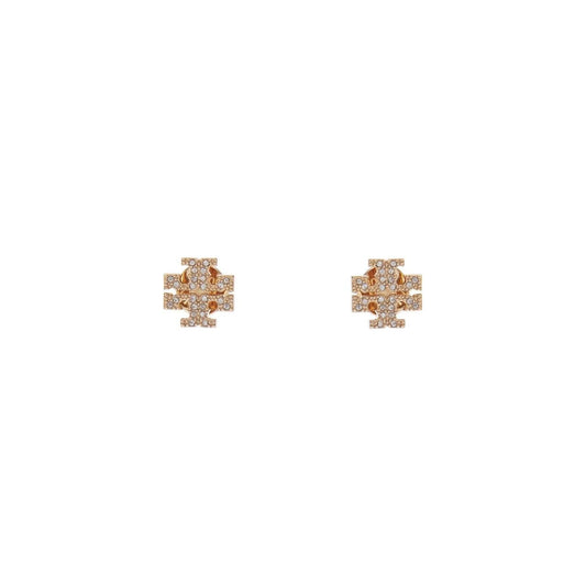 Tory Burch kira earrings with pavã© Jewellery Tory Burch Tan