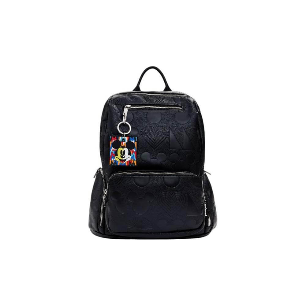 Front view with bag zipped and handles upright.