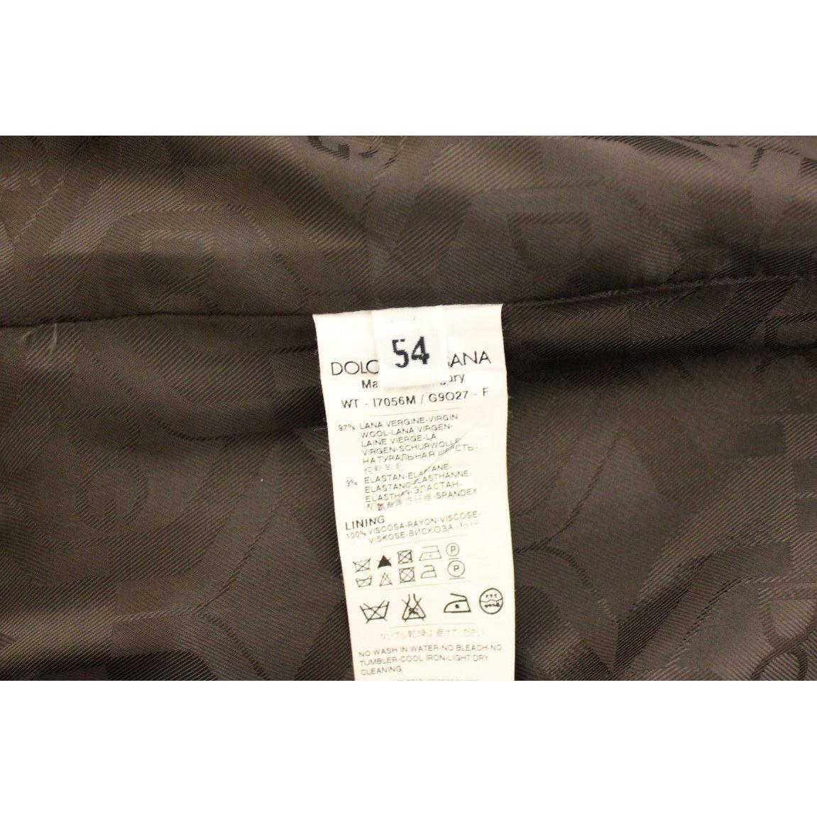 Dolce & Gabbana Brown Striped Stretch Dress Vest