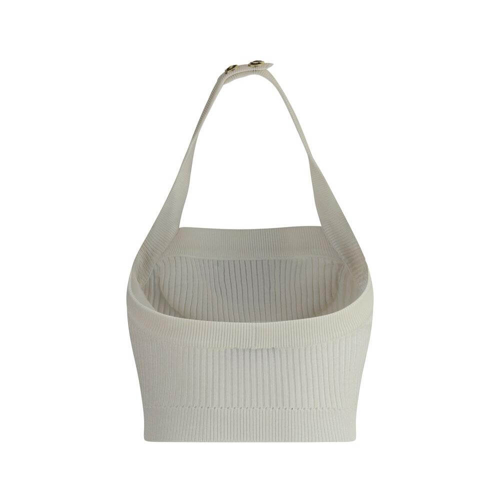 Front view with bag zipped and handles upright.