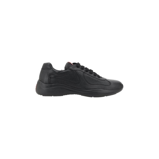 Prada Leather Sneakers Prada Dark Slate Gray