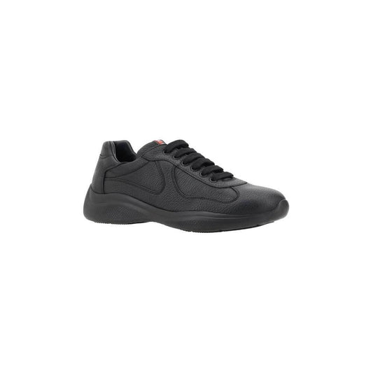 Prada Leather Sneakers Prada Dark Slate Gray