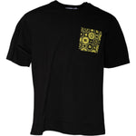 Dolce & Gabbana Black Logo Print Cotton Short Sleeves T-shirt TSH878465-52