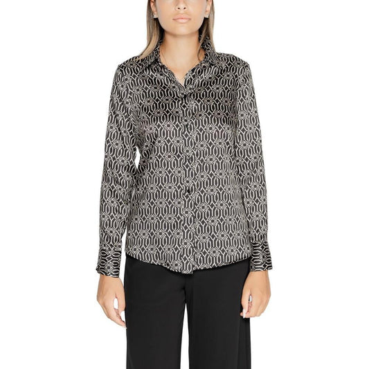 Rinascimento Black Polyester Shirt Rinascimento Gray
