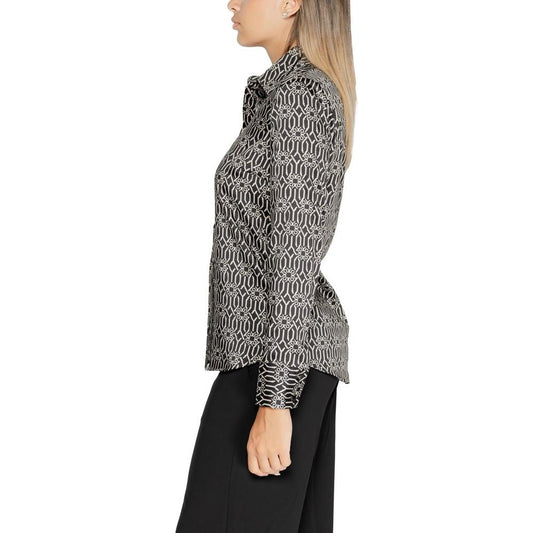 Rinascimento Black Polyester Shirt Rinascimento Gray