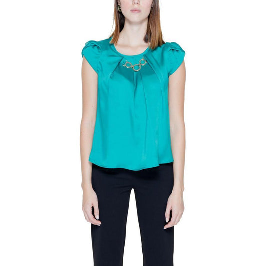 Rinascimento Green Polyester Blouse RI-14208100148-IT38|XS
