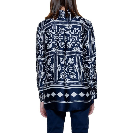 Street One Blue Viscose Shirt ST-14212800010-IT36|XXS