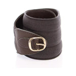Dolce & Gabbana Brown D&G Leather Linnen Logo Belt BHD10841-70