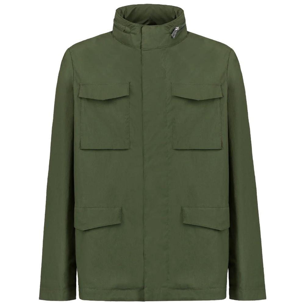 People Of Shibuya Green Cotton Jacket PE-14511-IT46 | S