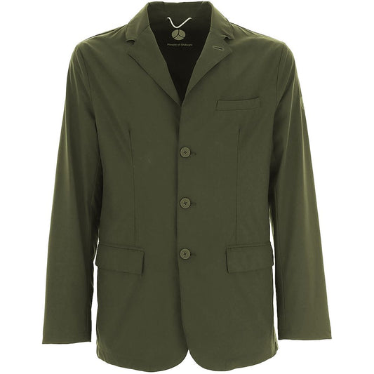 People Of Shibuya Green Polyester Blazer PE-14550-IT50 | L