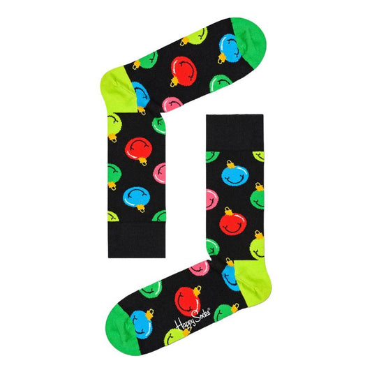 Happy Socks Black Cotton Tights & Sock