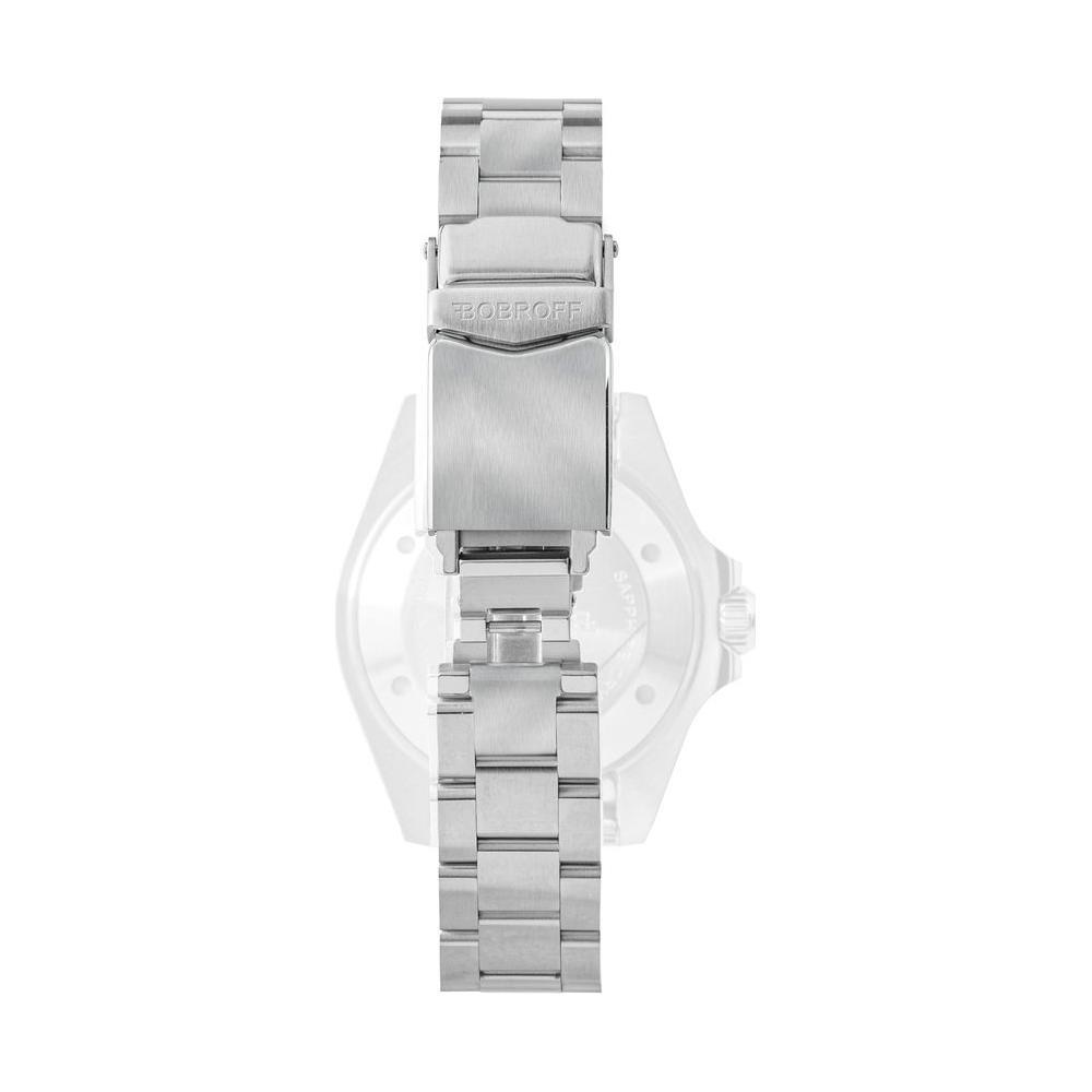 Bobroff Silver Stainless Steel Watch BOBFSTAC